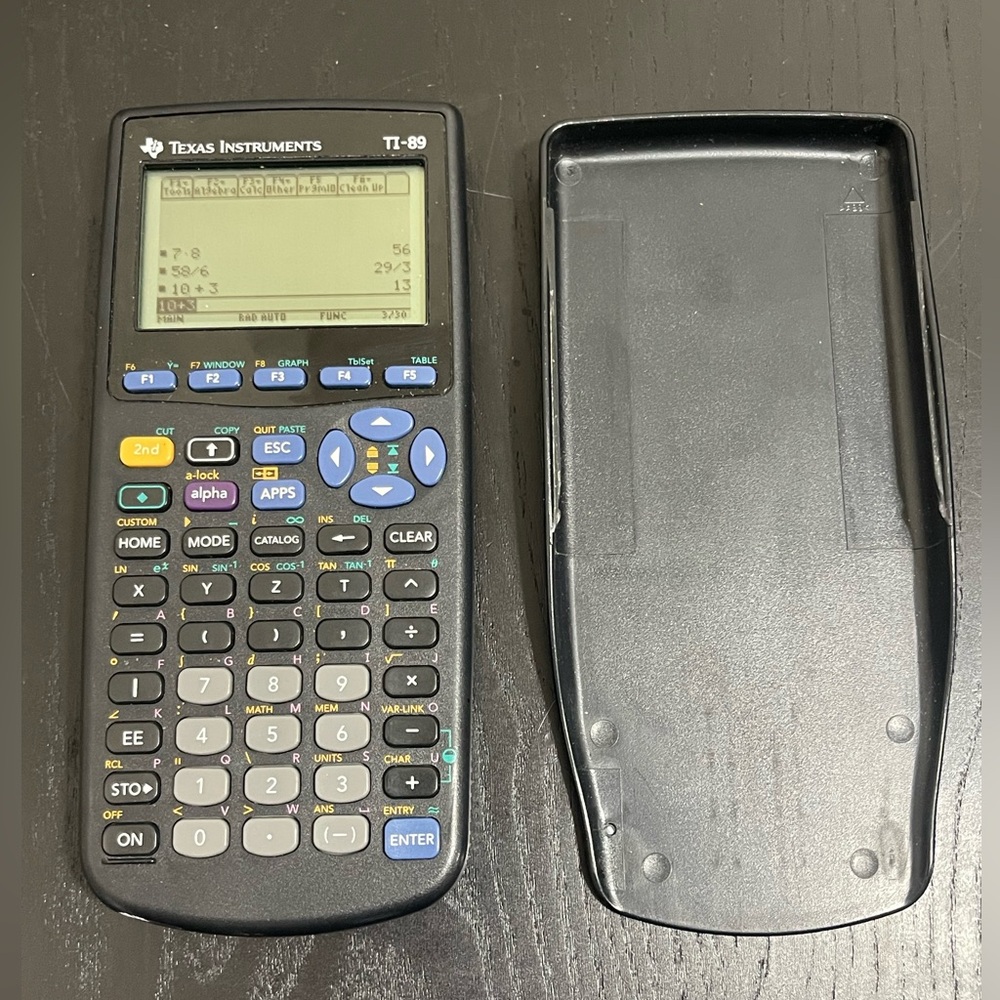 Texas Instruments TI-89 Advanced Graphing Calculator with Black Cover